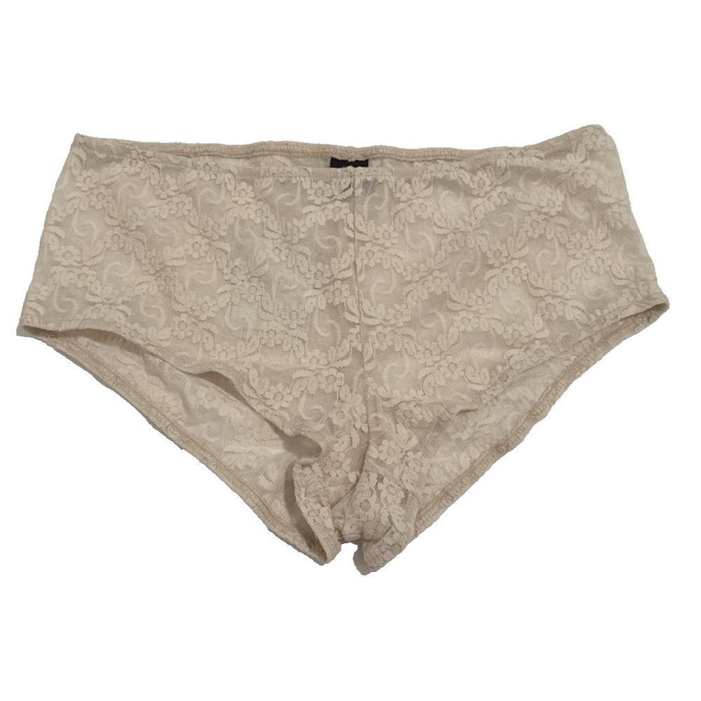 Only Hearts Helena Stuart Lace Brief Size M Cream/Beige NEW Retail $69